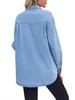 Women's Slimming Denim Jacket: Cross-border Style, Single-breasted, Long-sleeved, Casual Shirt