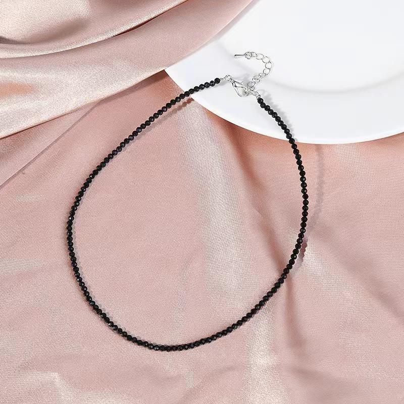 Vícebarevný spinelový náhrdelník pro ženy - Přírodní kámen Křišťálový choker Šperky Personalizované šperky