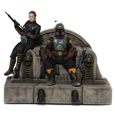 Quantum Mechanix Boba Fett & Fennec Shand On Throne Deluxe 1:10 Statue
