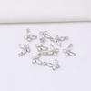 10pcs 14k Gold Micro-inlaid Zircon Accessories Small Butterfly Bracelet Hanging DIY Necklace Earrings Pendant Material Pendant