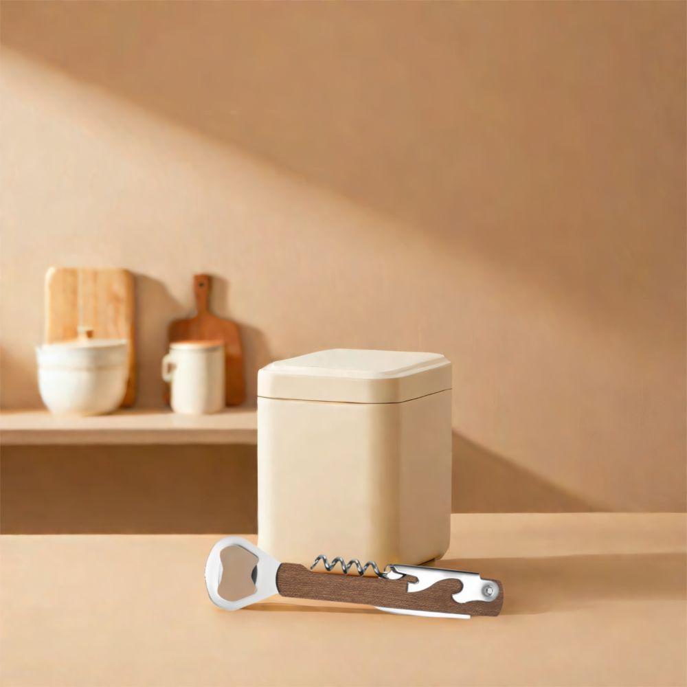 2PCS Wooden Handle Wine Bottle Opener 4 in 1 Personalize Beer Cap Openers Stainless Steel Beer Bottle Opener Wedding Party Gifts