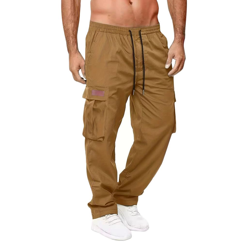 Men's Solid Color Loose Overalls Men's Casual Fashion Sweatpants