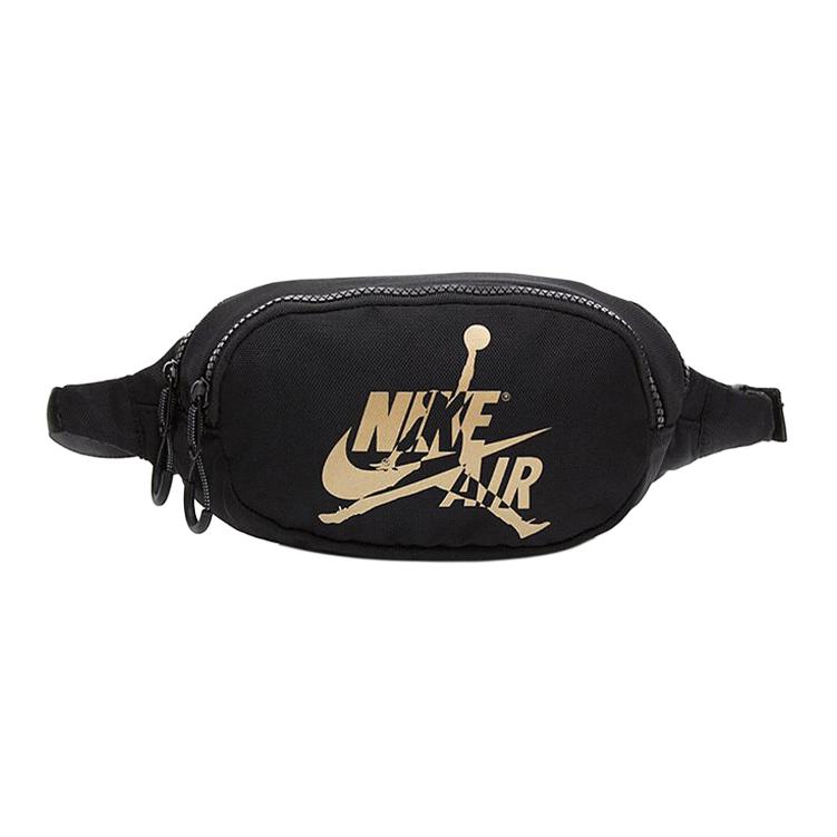 

New Jordan Polyester Crossbody Bag Sling Bag Fanny Pack Regular Unisex Black Gold 9A0260-429 27.9*6.1*14.0CM