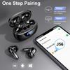 Wireless Earbuds Bluetooth 5.3 Headphones 48H Stereo Earphones in Ear with 4 ENC Mic Clear Calls, Noise Cancelling Ear Buds with LED Display Charging