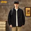 JEEP Unisex Loose Fit Long Sleeve Casual Shirt