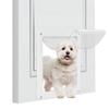 Removable Panel Lockable Dog Cats Door Security Flap Door Plastic Animal Small Pet Cat Dog Gate Door for Gate Window