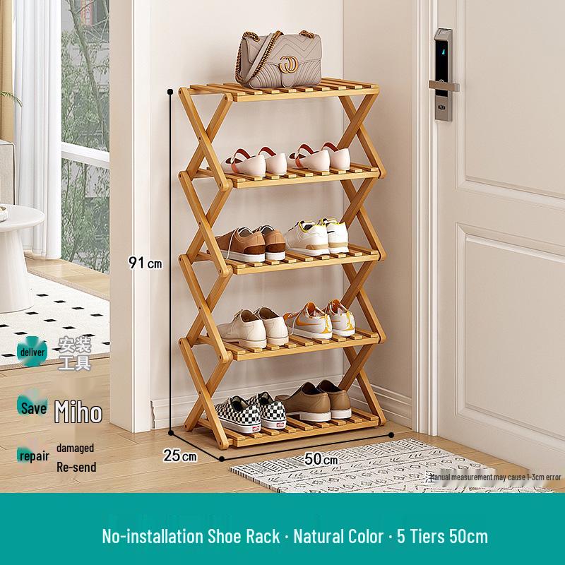 Compact Foldable Shoe Rack: Multi-Layer, No-Install, Space-Saving Storage for Indoor Entrances.