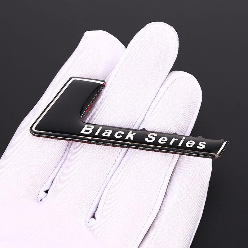 3D-Metall-Autoaufkleber, Emblem, Abzeichen, Aufkleber, Black Series, Logo-Aufkleber für SLS W204 W203 W211 W207 W219 C63, Auto-Styling