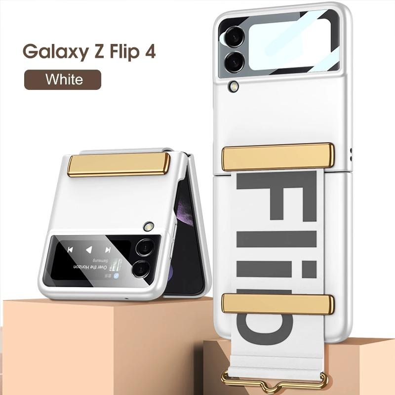 Matné puzdro držiaka na zápästie Predná obrazovka s fóliou pre Samsung Galaxy Z Flip 6 5 4 3 5G Flip 5 Flip 6 Flip 5 Skladací kryt náramku