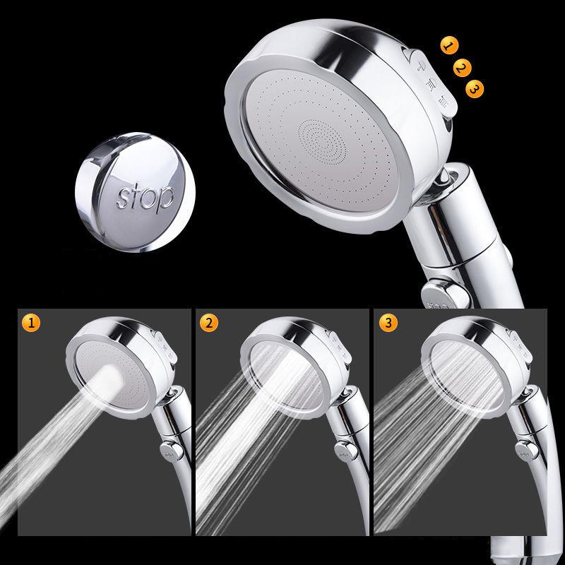 Multi-functional Detachable Shower Heads 3 Spray Modes Water Saving Shower Head