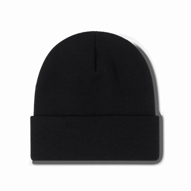 Winter New Warm Knitted Wool Hat LOGO Embroidery Show Face Small Fashion Pullover Hat Ear Protection Hat
