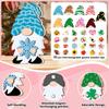 Interchangeable Gnomes Wooden Ornaments Tabletop Festival Decor with Changeable Clothes Christmas Holiday Home Decoration Set