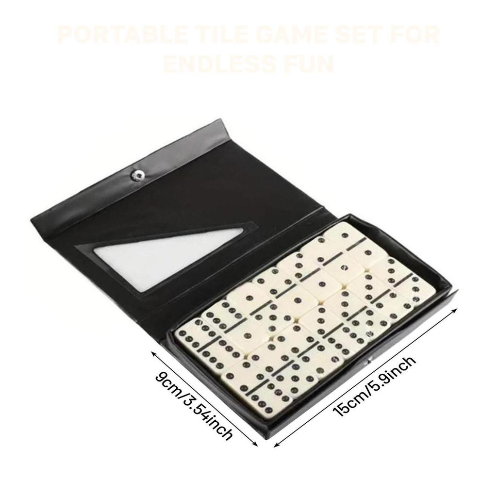 Double Six Domino Set Fun and Engaging Table Game Classic Board for Traveling