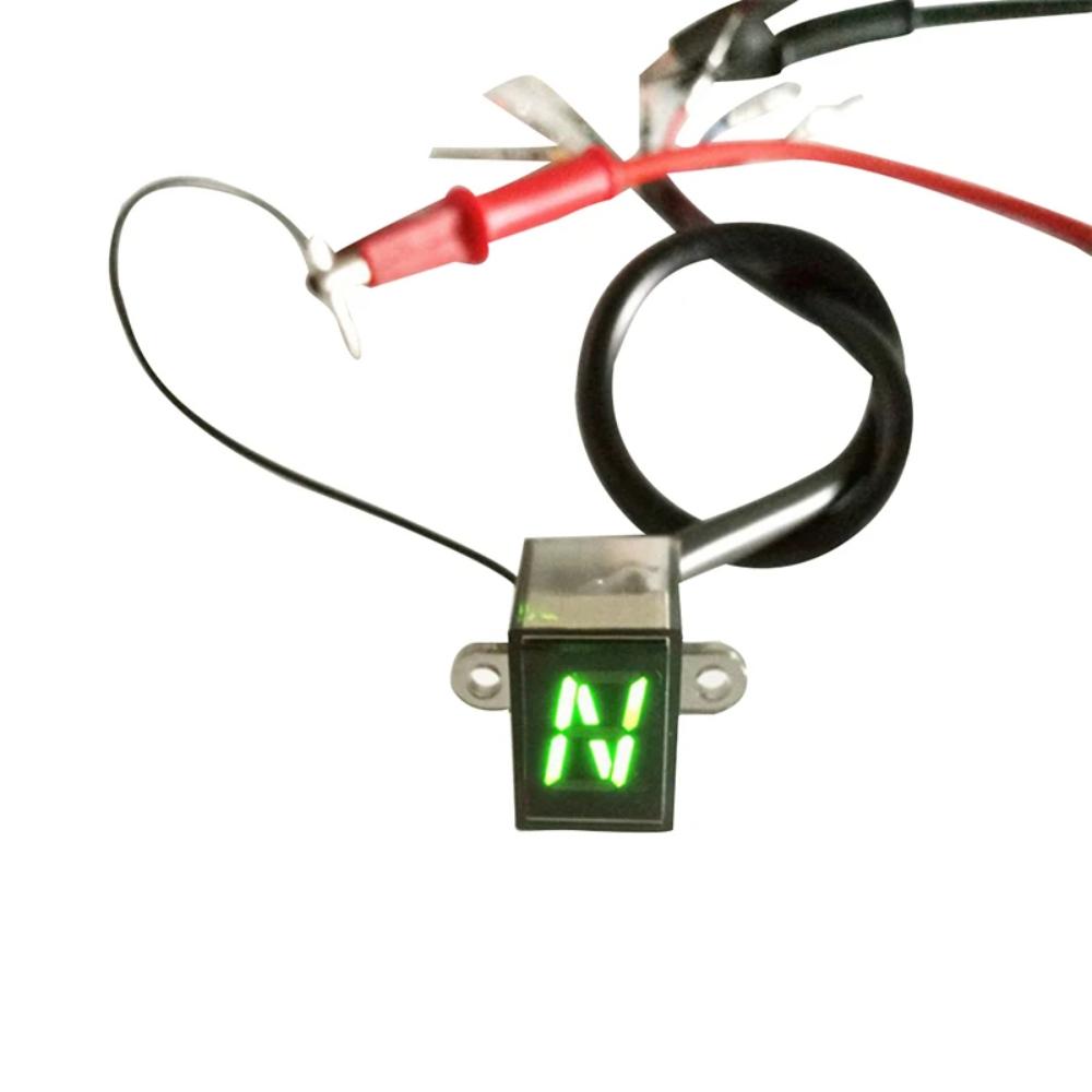 Motorcycle Speedometer Universal Waterproof 5 6 Gears Indicator Plug Play Red LED Display Sensor Shift Lever