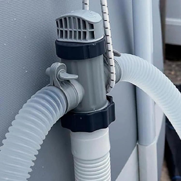 Universal Pool Plunger Valves with Conversion Adapters Plastic Texture for Pools Enhanced Filtration and Maintenance