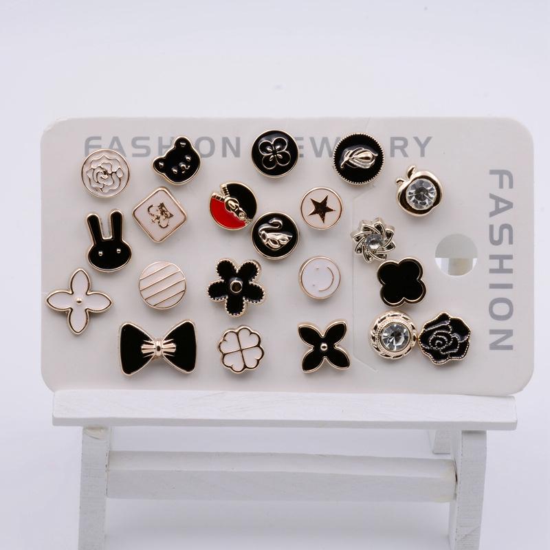 Korean Style Versatile Brooch: No-Sew Button for Clothing, Scarf, Hat & Lapel Decoration