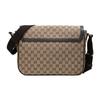 Gucci Large Capacity Logo Canvas And Leather Messenger Bag Unisex bags Ebony Dark-Brown 449171-KY9KN-9886