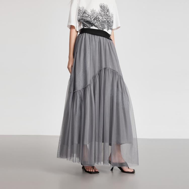 ELLE French Elegant Lace Loose Design Casual Skirt Women skirts ER51776
