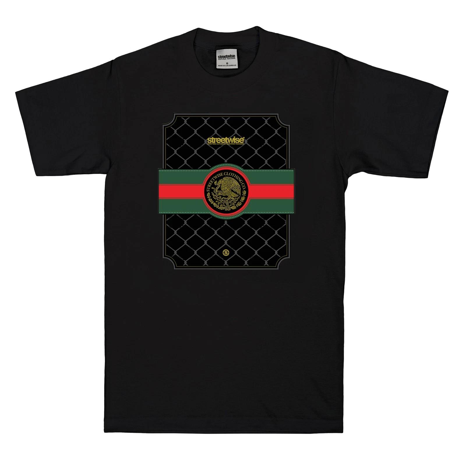 Streetwise Clothing Goochi 100% Cotton T-shirt Mens Tees Top - Mexico West Coast Street Wear 3XL