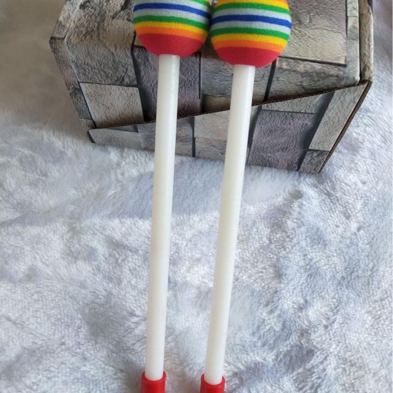 Floor Drum with 2 Mallets Percussion Instrument Rhythm Drum Educational Musical Toy With Wood Stick Hand Drum Enduring