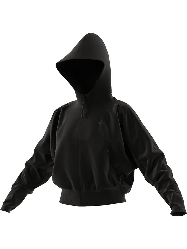 Adidas IKU99 Black Size Women's Z.N.E. Full-Zip Hoodie, (IN5128), J/M