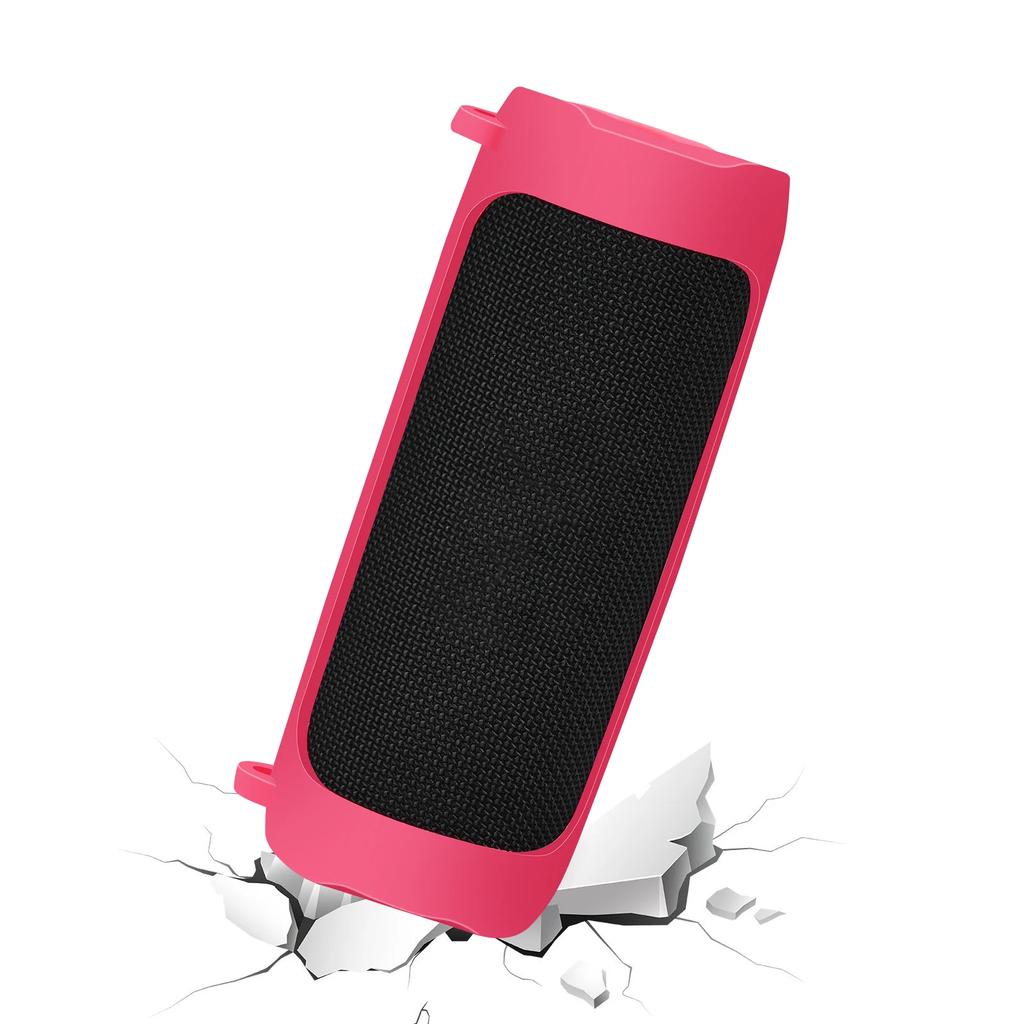 Silikon Bluetooth Lautsprecher Hülle für JBL Flip 6/Flip 5 Wasserdichte Schutzhülle Tragbare Reise Transport Aufbewahrungstasche