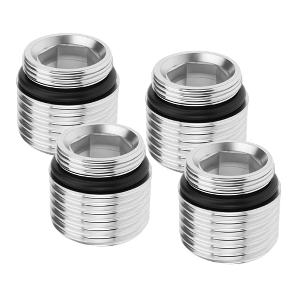 Set of 4 Metal Tap Adapters 18mm X 1.0mm to 1/2 Thread Connectors Designed for Compatibility with For Most Tap Fixtures