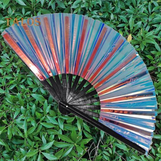 Folding Fan Brilliant Color Outfit Accessories Decorative Simple 13 Inch Festival Halloween Folding Fan Home Decoration