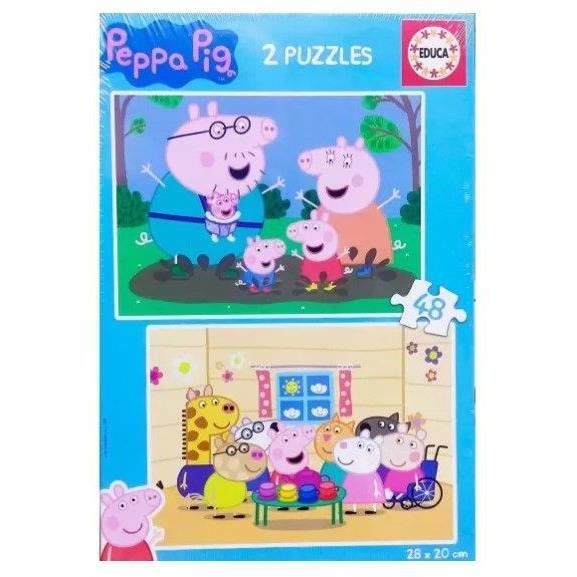 Puzzle - EDUCA - Peppa Pig - 2 x 48 pièces