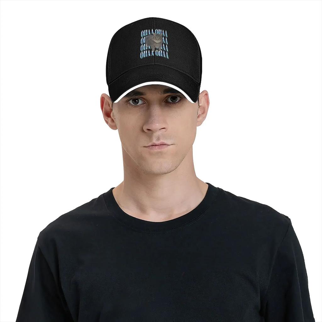 Funny OIIAA OIIAA Spinning Meme Cat Cap For Unisex Women Cool Baseball Cap Snapback Hat Golf Headewear Adjustable