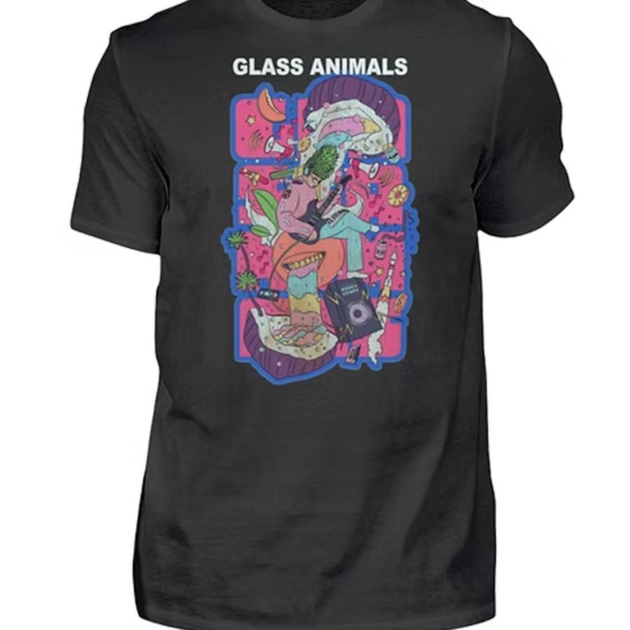 

Glass Animals band artwork black T-shirt Unisex tee All sizes S-45Xl 1F1737 Unisex T-Shirt XL