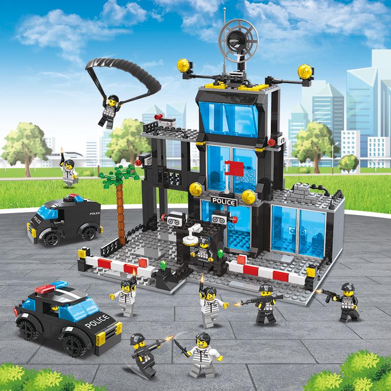 Compatible Military SWAT Armored Car Building Blocks - Educational Assembly Toy for Boys