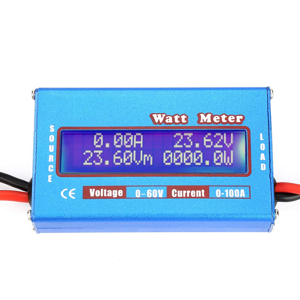 

High precision meter Watt meter DC DC power meter Energy voltage current power confirmation Multimeter Voltmeter Ammeter Watt checker High temperature синій