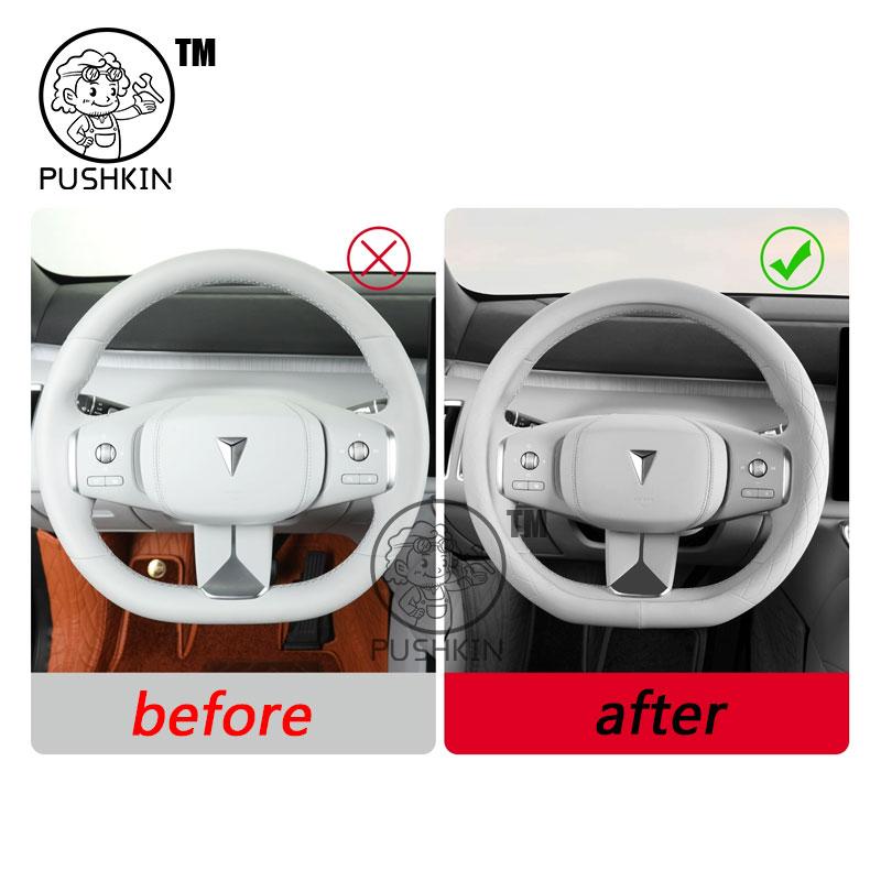 For Changan Deepal S09 2025 2026 Car Steering Wheel Cover Leather Non-slip Auto Interior Accessories