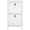 Shoe Cabinet - MADRID - White - 8 Pairs - 53.8 X 24.6 X 102.9 Cm