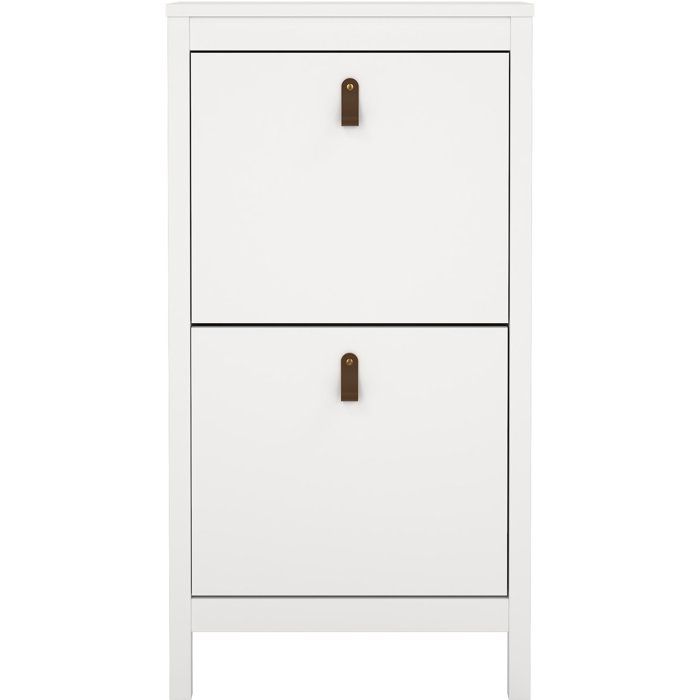 Tvilum Schuhschrank Madrid, Mit 2 Flügeltüren - Weißes Holz - Image 5