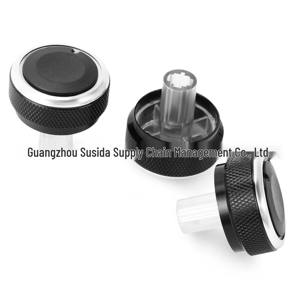 Compatible with Nissan Qashqai 2006-2013 Aluminum Alloy A/C Knob Switch чёрный
