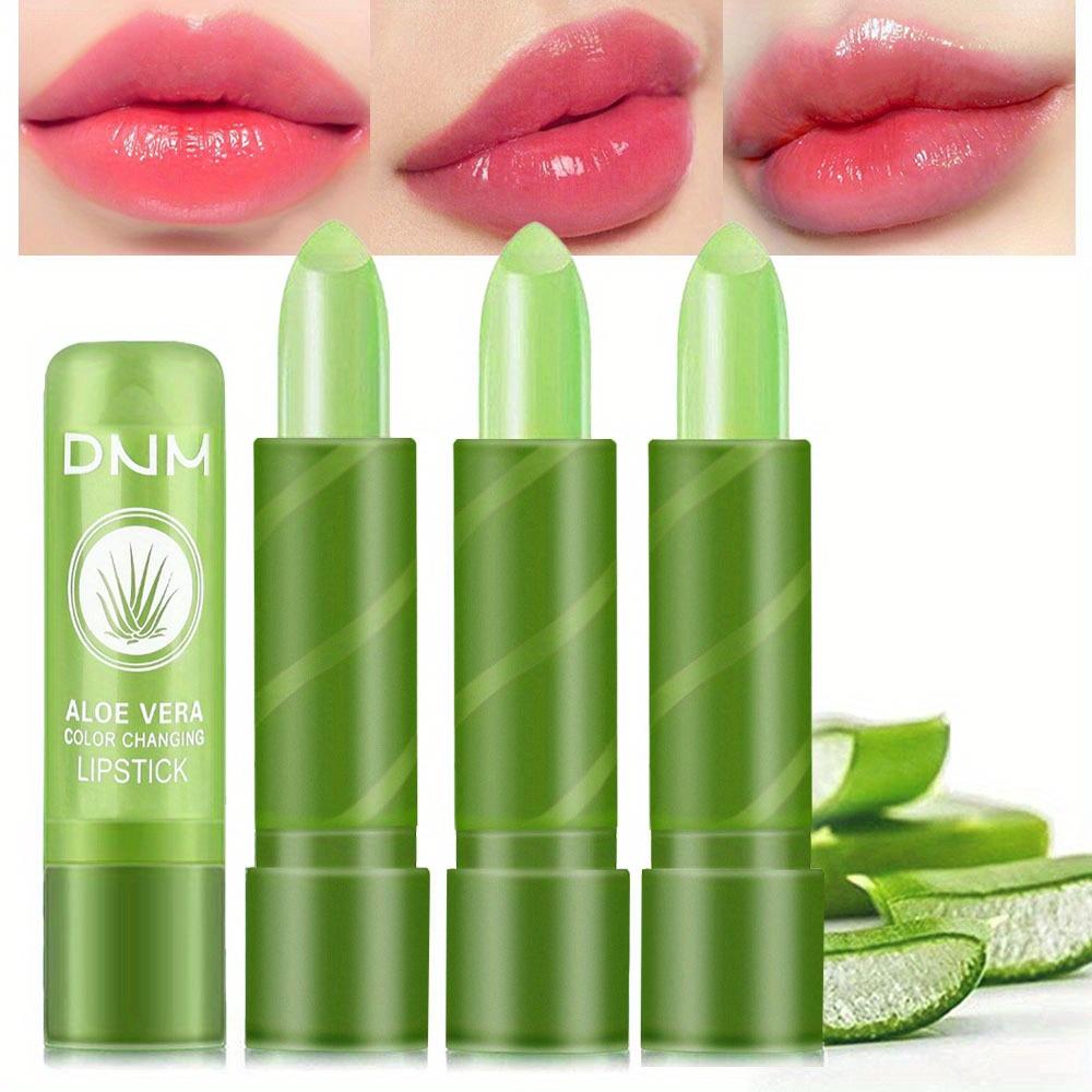 Aloe Color Changing Lipstick Aloe Vera Tinted Lip Balm Moisturizing Hydrating Long Lasting Lipstick Hydrating Lip Care Gloss for Soft Lustrous Lips