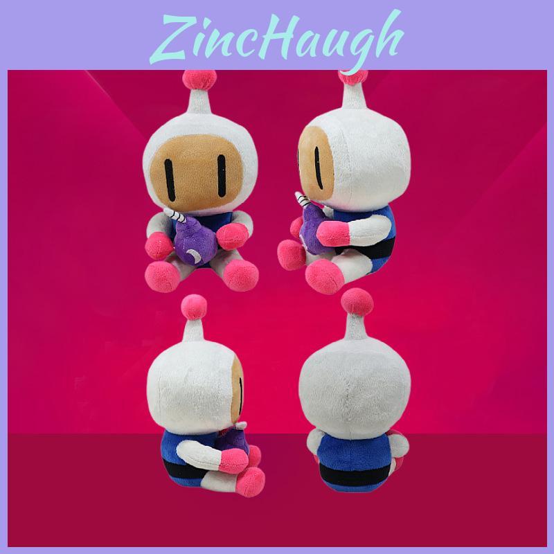 Adorable Bomberman Plush Toy Soft Coral Velvet Cartoon Character Doll For Collectors