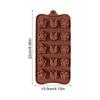 1pc Chocolate Flower Molds Reusable Silicone Cake Chocolate Candy Fondant Mold Durable Candy Mould for Baker Ice Butter