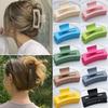 10,5 cm Große Matte Geometrische Haarkralle Damen Haarspange Kopfschmuck Haarnadeln Krallen-Haarspange Koreanische Mode Schmuck Haarschmuck