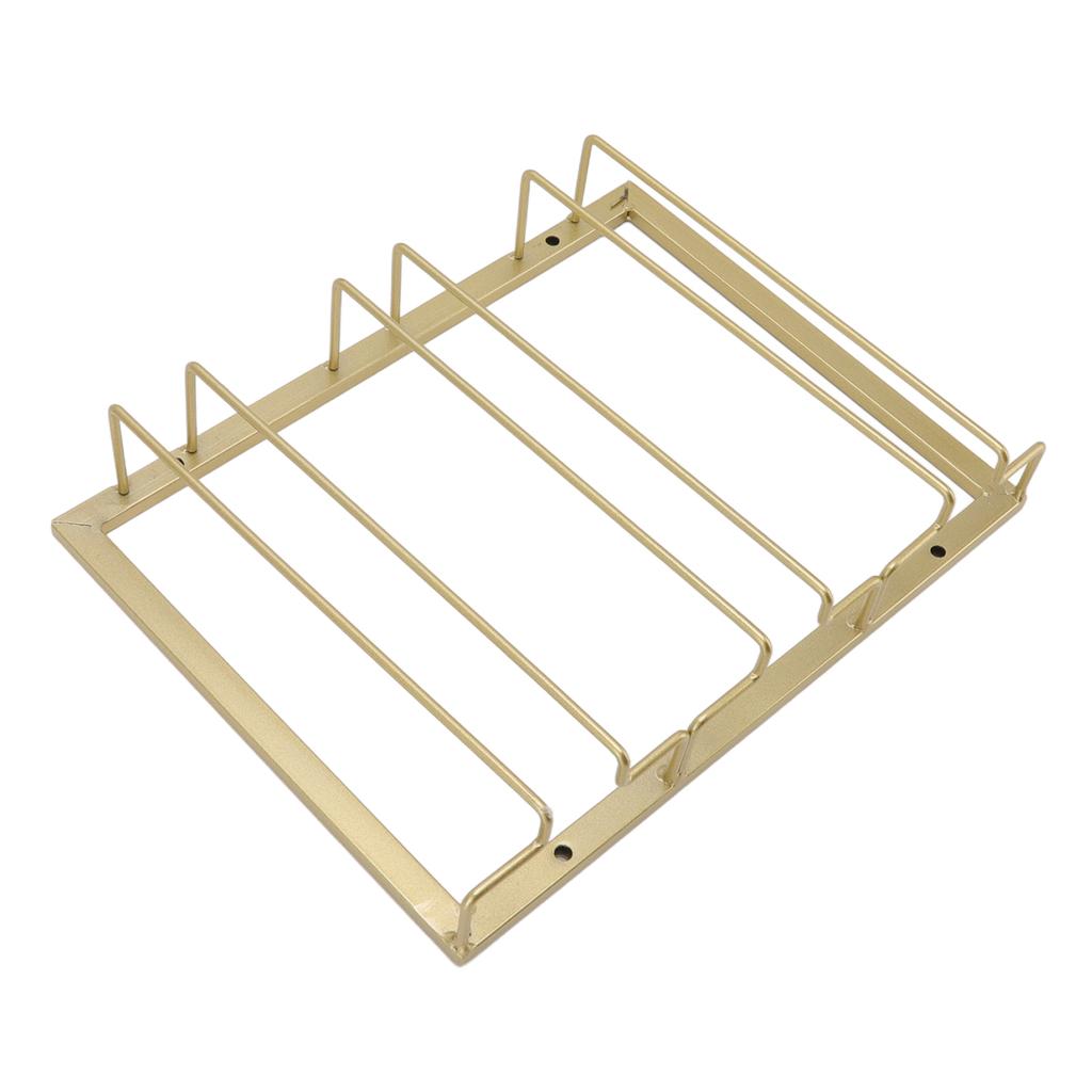 Iron Art Upside Down Wine Glass Holder European Style Hanging Wine Glass Rack Under Cabinet Gold