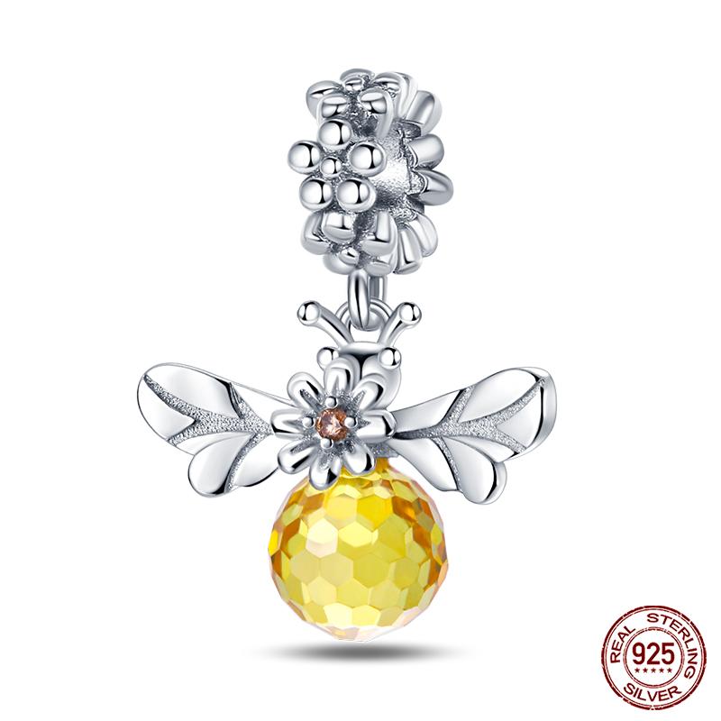 Fit Qikaola Original Bracelet Fashion Bee Astronaut Eiffel Tower Copper Charms Beads Fine Diy Birthday Jewelry For Women