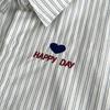 Spring Autumn Baby Korean Fresh Embroidered Shirt Unisex Toddler Casual Top