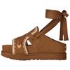 Golden Family Glitter Gold One Strap Sandals Women's Chestnut 1175133-CHMU