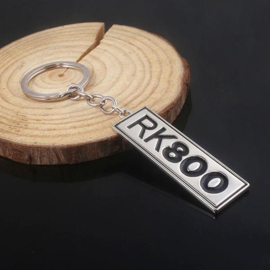 Keychain Pendant Zinc Alloy Durable Letter Dog Plate Charm Keyring Doors Backpacks Handbags Pendant Key Accessory