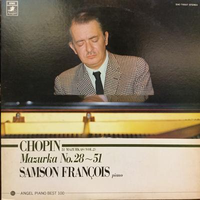 LP Record SAMSON FRANCOIS - Chopin 51 Mazurkas (Vol.2) No.28-51 EAC70037 ANGEL - Japan Obi Classical