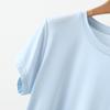Women's Slimming U-Neck Short Sleeve Solid T-Shirt - Summer Fashion Basic