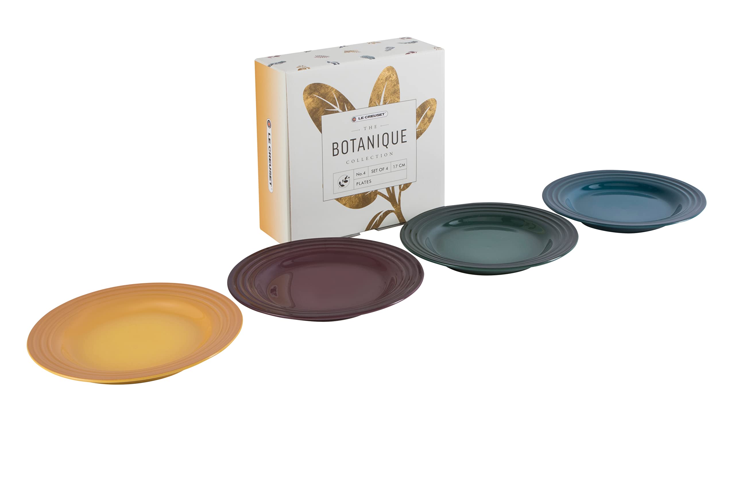 Le Creuset Appetizer Plate 17cm (Set of 4) Botanique Collection