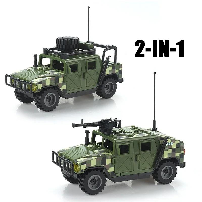 WW2 Military Army Soldiers World War 2 SWAT Police Armored Vehicle Building Blocks Bricks Children's DIY Toys Christmas Gift